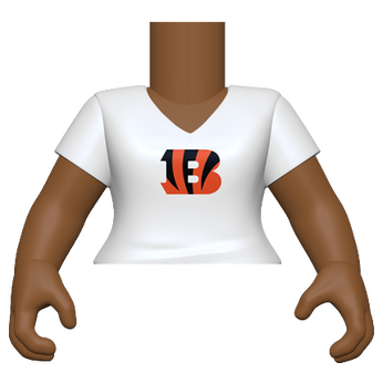 PY: Torso- FM SK5- VNeck(WH) Bengals, Image 1